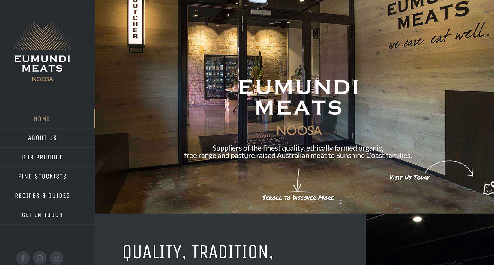 Eumundi Meats Website Design Noosa Heads OKMEDIA