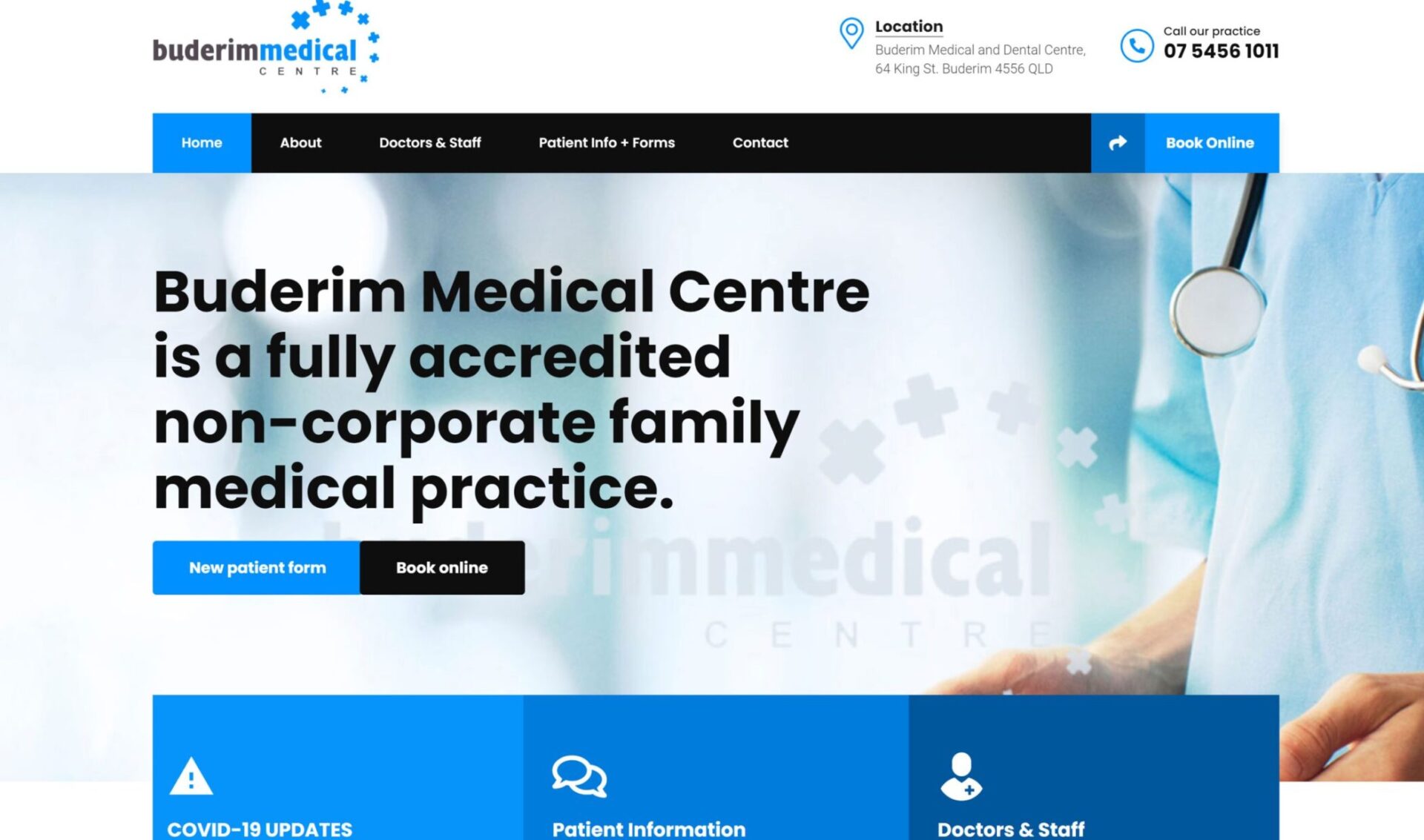 Buderim Medical Center Website Design OKMEDIA